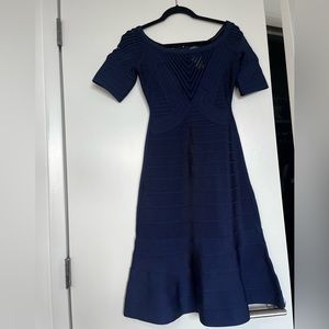 Herve Leger Bandage midi  dress with Flare Hem NWOT